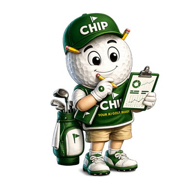 Chip, the AI Caddie mascot